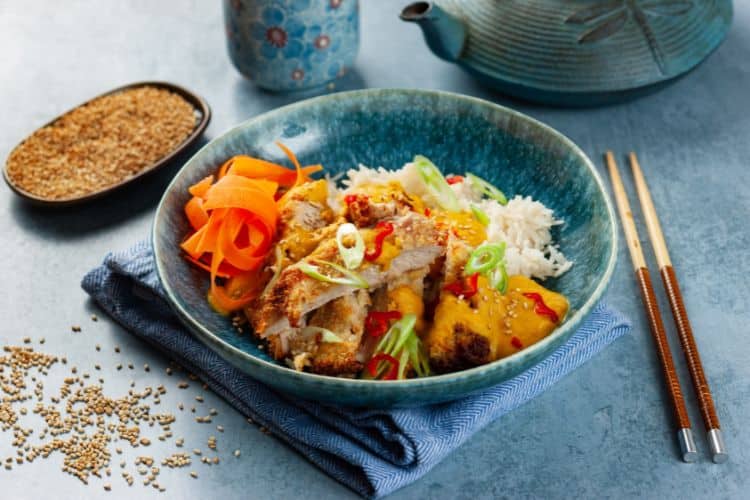 Pheasant katsu curry